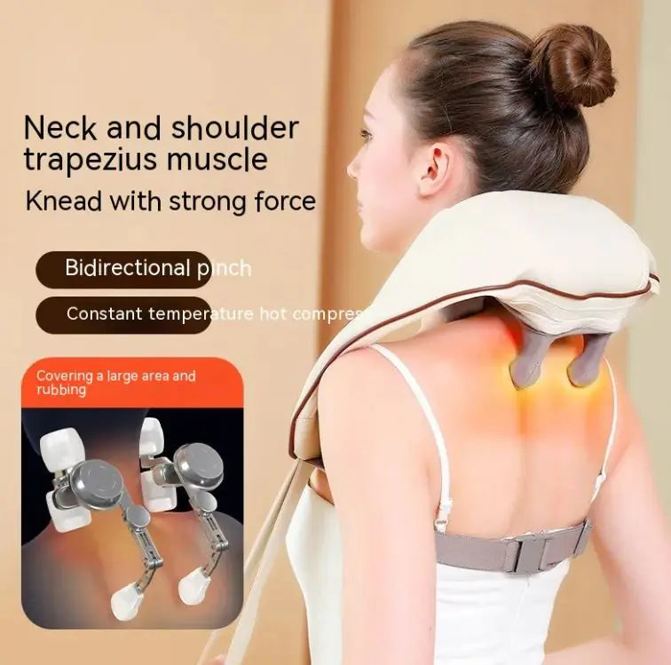 Home Kneading Hot Compress Shoulder And Neck Massager